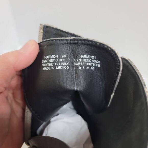 Steven Womens Harmon Ankle Bootie Side Zip Cushion Multicolor Snake Skin Size 9 - Picture 6 of 7